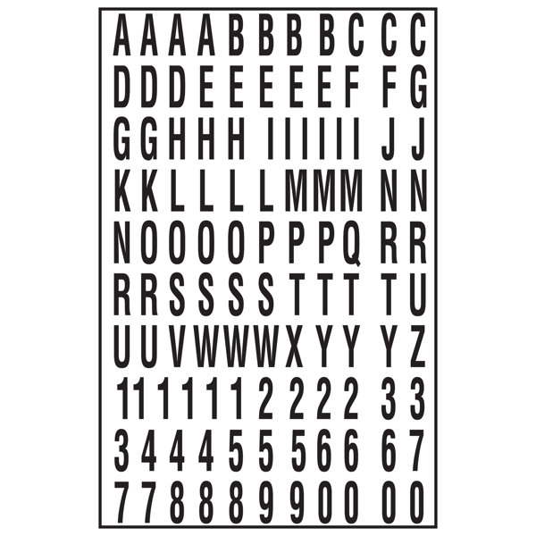 HyKo 11.8'' H SelfAdhesive House Letters And Numbers Wayfair Canada